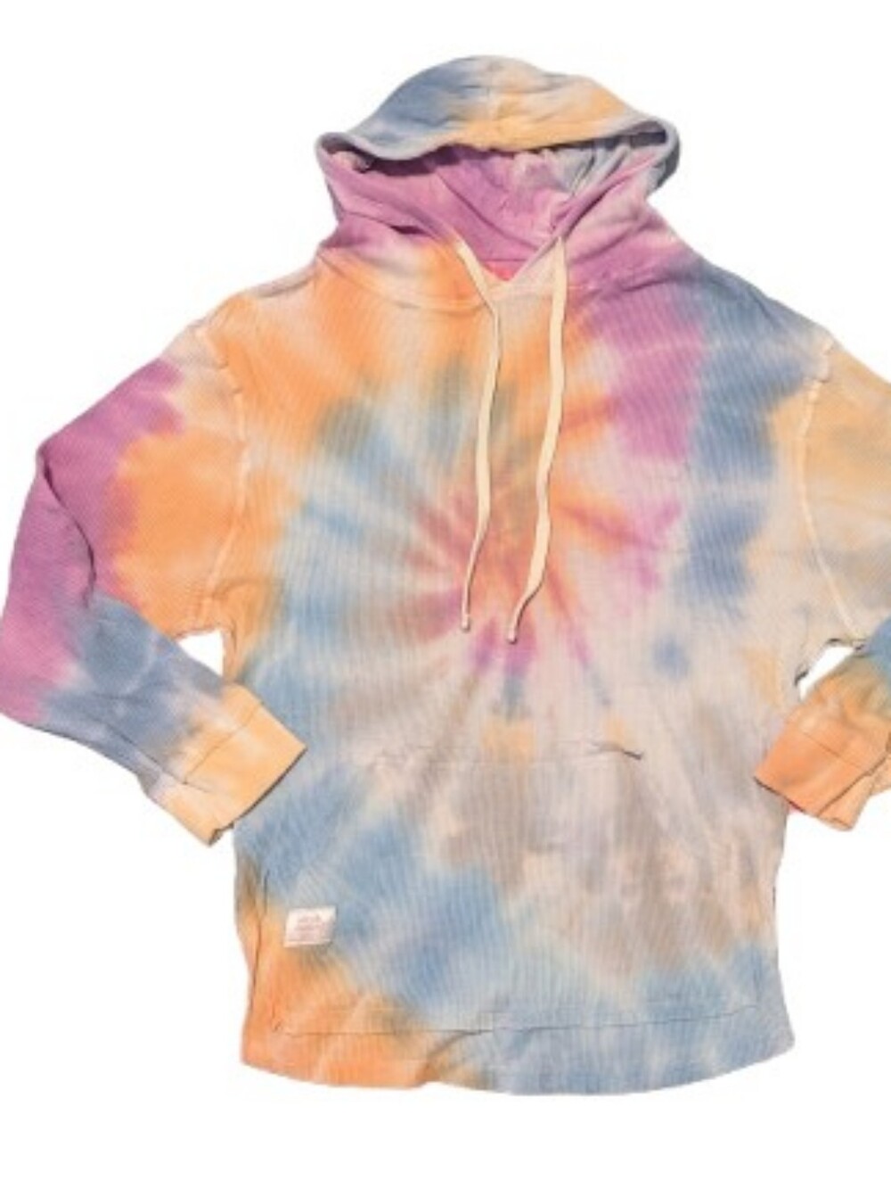 Simply Southern Waffle Knit Tie Dye Hoodie - Size Medium (Nwt)